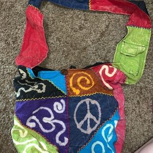 Colorful patch work bag